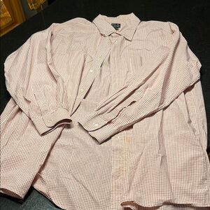 Jos. A. Bank Pink long sleeve Button Down Shirt with Lightweight Cotton
